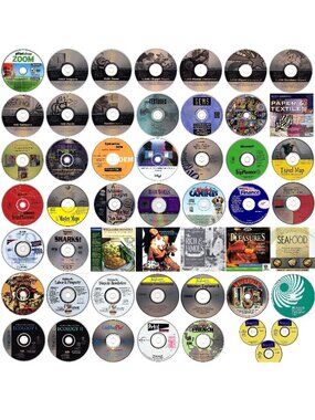 50 MISC CD-ROM LOT #2 - PC Software Lot CLEARANCE - NEW or LIKE NEW in Sleeves